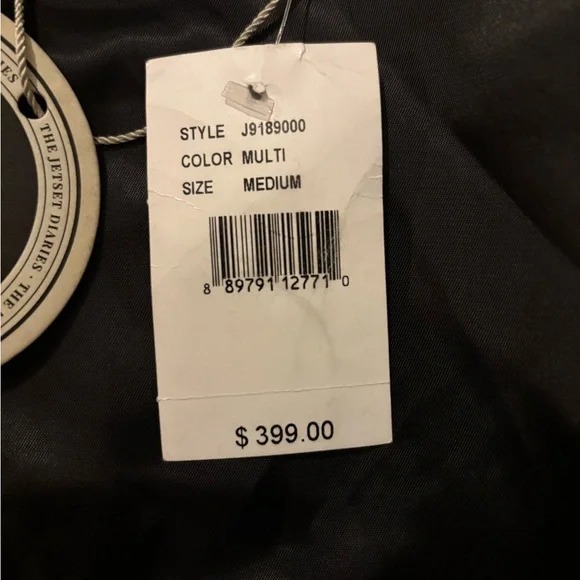 The Jetset Diaries Elegant short calico genuine fox patchwork fur & leather coat - Picture 12 of 16